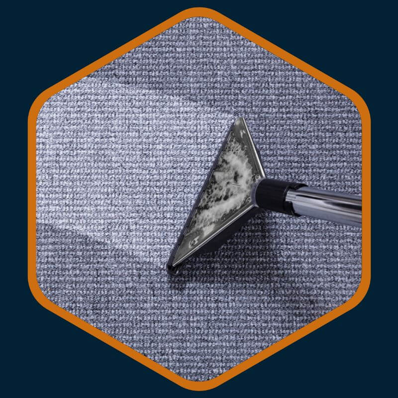 Machine deep cleaning a carpet by Kairos Upholstery in Bryanston.