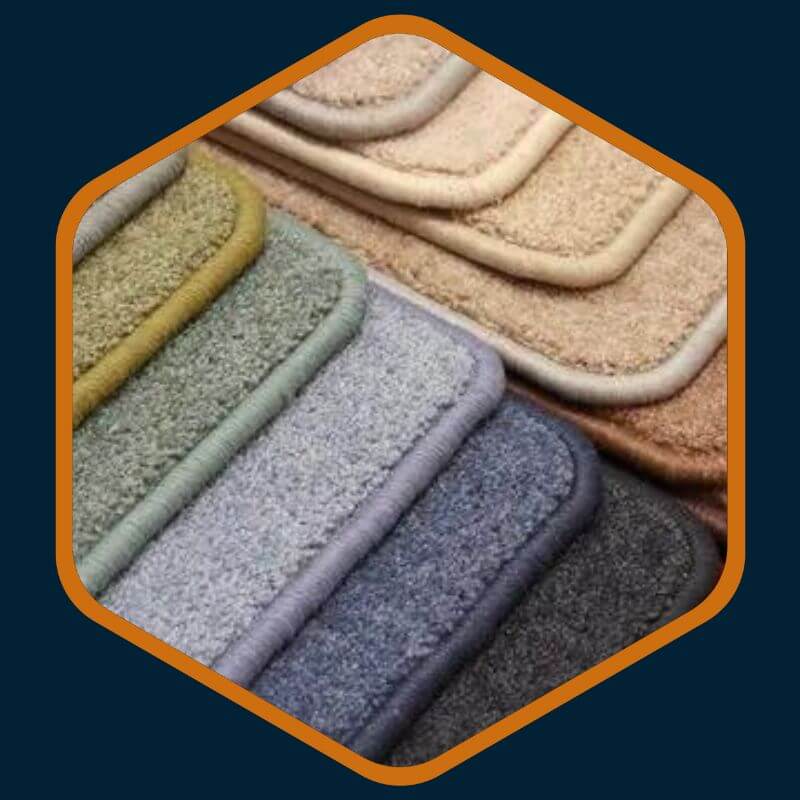 Carpet samples for installation by Kairos Upholstery in Bryanston.