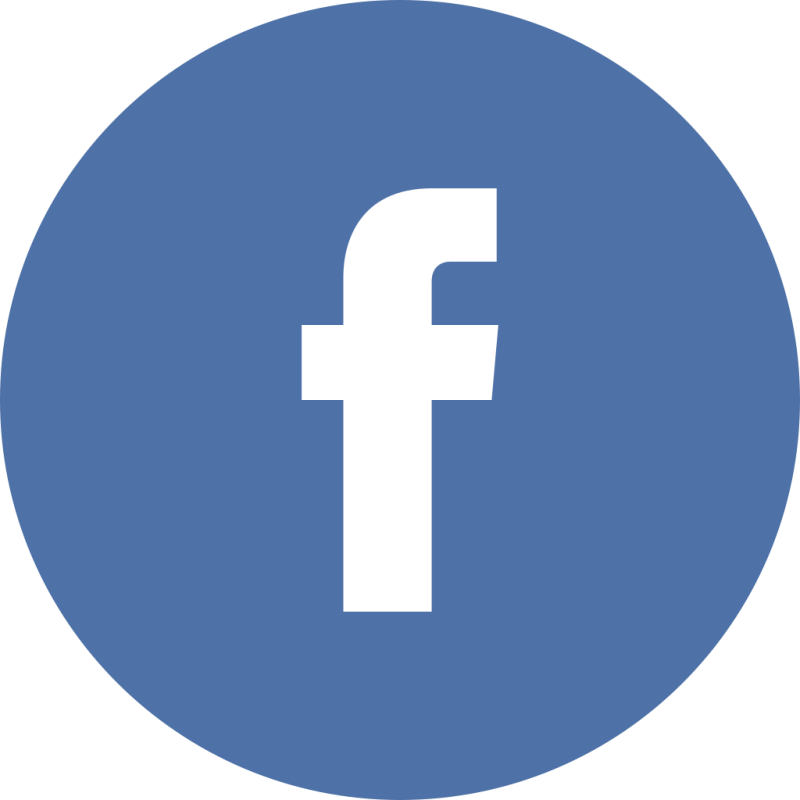 Facebook logo representing a satisfied Kairos Upholstery client's positive review for carpet and upholstery cleaning services.